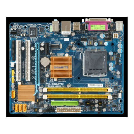 s.775 Gigabyte GA-G31M-ES2L 2x DDR2 1x PCI-E16x 2x PCI  VGA  AUDIO