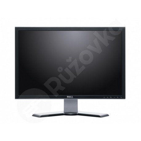 24" LCD Dell Ultrasharp 2407 VGA DVI USB 1920x1200 strieborný