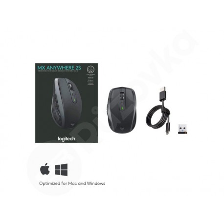 Logitech MX Anywhere 2S Graphite bezdrátová laserová myš