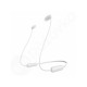 Sony WI-C200 bezdrôtové Bluetooth slúchadlá v bielej farbe