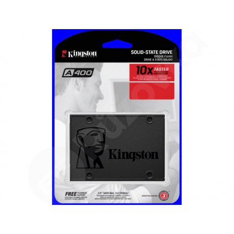 Kingston Now A400 480GB SSD čtení až 500Mb/s zápis až 450Mb/s 2,5"