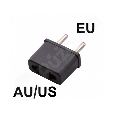 Cestovný adaptér, redukcia do zásuvky z AU/US na EU (CZ)