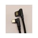 TipTop kabel USB-C 1m oboustrané L USB v černém provedení