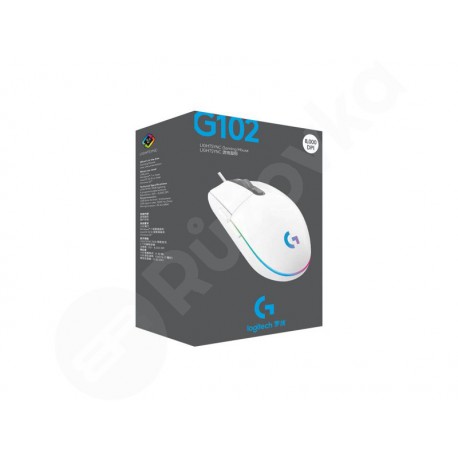 Logitech G102 Lightsync Gaming Mouse biely (910-005824)