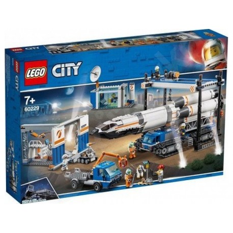 LEGO City 60229 Montáž a přeprava vesmírné rakety