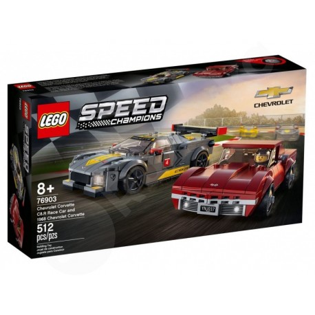 LEGO® Speed Champions 76903 Chevrolet Corvette C8.R a 1968 Chevrolet Corvette