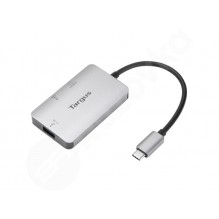 Targus hub USB-C - USB 3.0 USB-C HDMI 4K@30Hz PD 100W strieborný