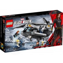 LEGO® Super Heroes 76162 Čierna vdova a honba v helikoptére
