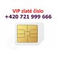 Zlaté VIP číslo 721 999 666 (SIM karta)