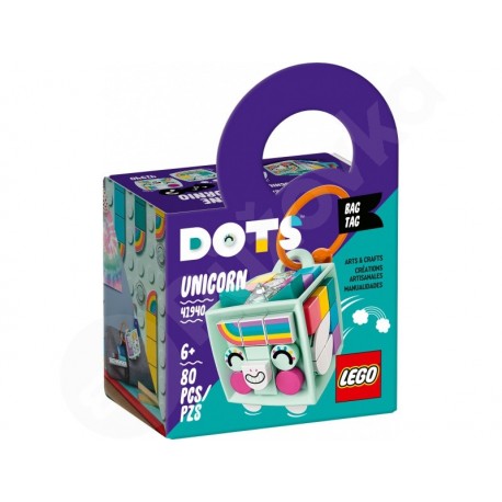 LEGO® Dots 41940 Ozdoba na tašku - jednorožec