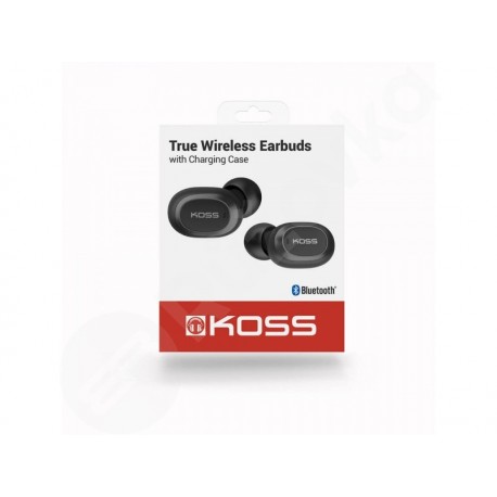 KOSS TWS 250i bezdrátová černá Bluetooth sluchátka