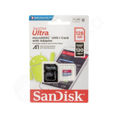 128 GB SanDisk v prípade, že sa použijú tieto metódy: