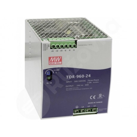Mean Well SDR-960-24 síťový zdroj na DIN lištu 24 V/DC 40 A 960 W