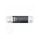 Hama Laeta Twin 00181098 64GB USB 2.0 OTG / USB 3.0 černá