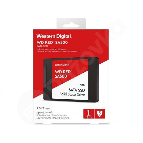 WD SSD 2,5" 1TB WD Červená SA500 SATAIII 7mm (WDS100T1R0A)
