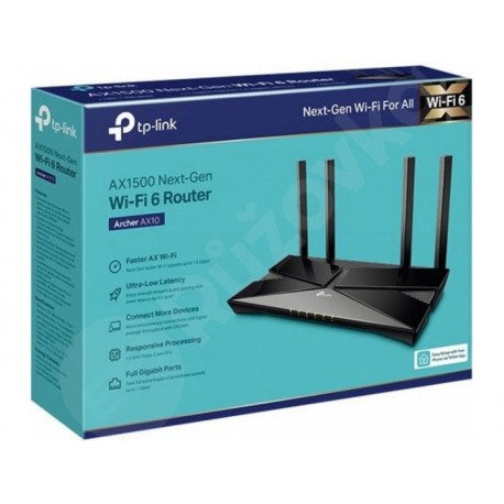 TP-Link Archer AX10 - AX1500 Dual-Band Wi-Fi 6 Router 5x Gigabit LAN