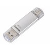 128 GB Hama C-LAETA 00181073 USB 3.0 / USB-C strieborný