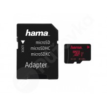 64 GB Hama 213115 Memória Pro 4K microSDXC UHS-I Card + adaptér
