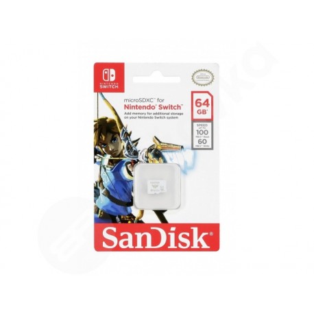 64GB Sandisk Micro SDXC pro Nintendo Switch 100 MB/s UHS-I U3