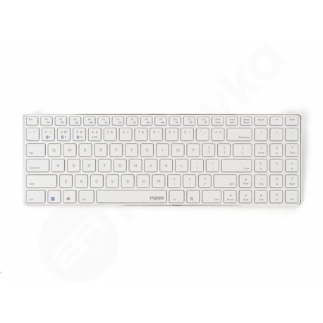 Rapoo E9100M bílá bezdrátová klávesnice
