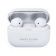 Happy Plugs Hope bezdrátová Bluetooth sluchátka s mikrofonem v bílém provedení