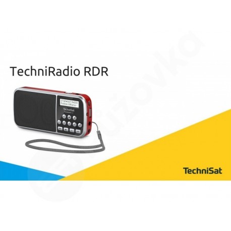 TechniSat TechniRadio RDR digitální rádio pro příjem DAB+ červené