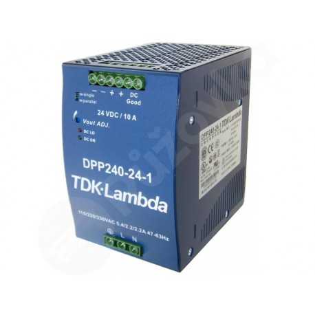 TDK-Lambda DPP-240-24-1 síťový zdroj na DIN lištu 24 V/DC 10 A 240W