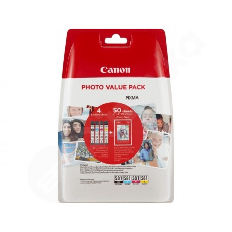Canon CLI-581 XL Multipack + fotopapír PP-201 (2052C004)