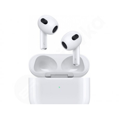 Apple AirPods 3 (2022) - bezdrátová sluchátka s lightning pouzdrem bílé
