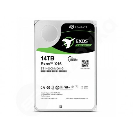 3,5" Seagate Exos X16 14TB 256MB SATA III 7200 ot./min. (ST14000NM001G)