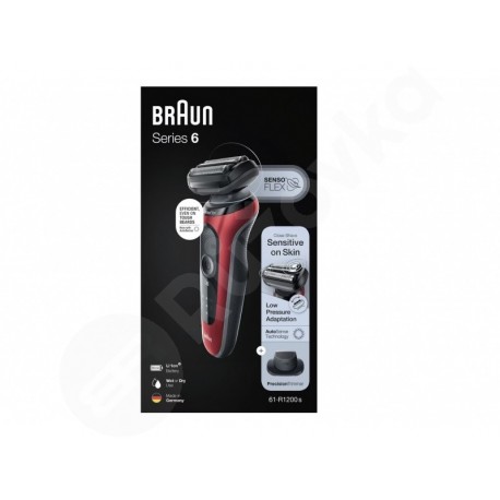 Braun Series 6 61-R1200s Red Wet&Dry