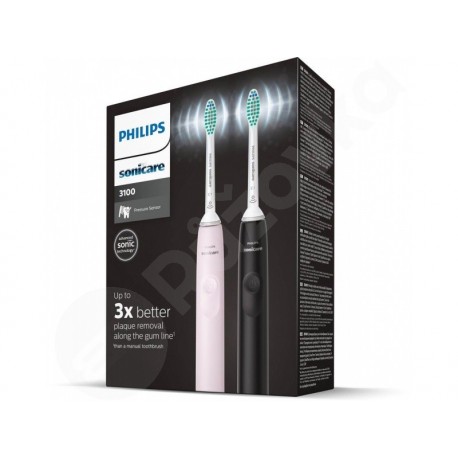 Philips Sonicare 3100 HX3675/15 Duo černý / růžový