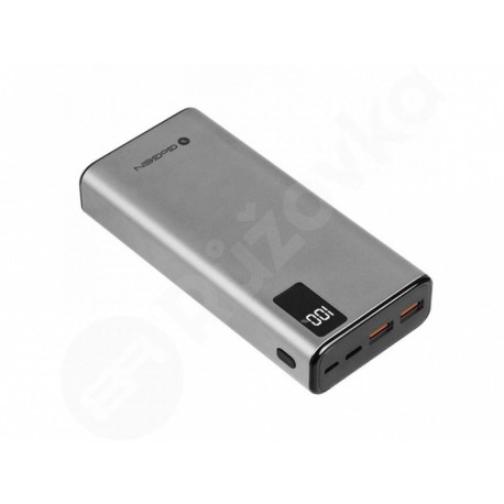 GoGen powerbanka 20000 mAh, stříbrná