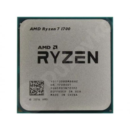 s.AM4 AMD Ryzen 7 1700 3GHz (3.70GHz Turbo) 16MB 14nm 65W