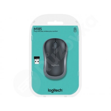 Logitech Wireless Mouse M185 šedá bezdrátová optická myš