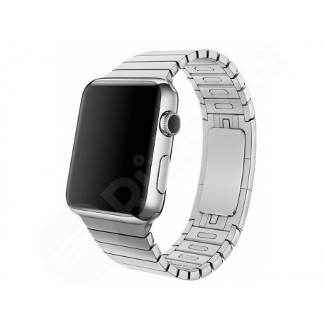 Apple Watch pás 42 mm (44 mm) - strieborný (nerezová oceľ 316L, článkový tah)
