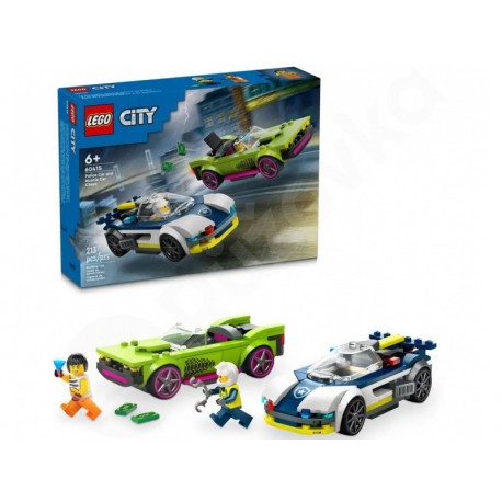 LEGO® City 60415 Naháňačka policajného auta a športiaku