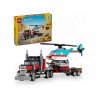 LEGO® Creator 3v1 31146 Náklaďák s plochou korbou a helikoptéra