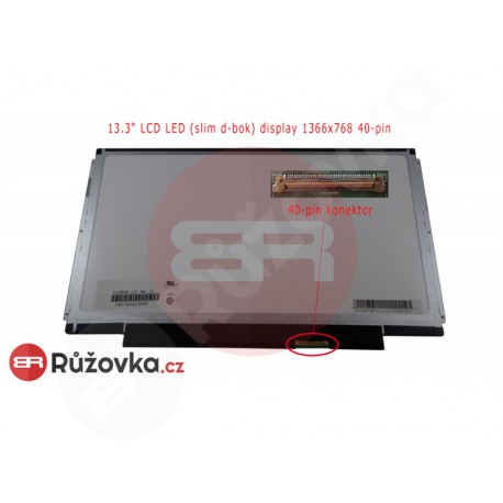 13.3" LCD LED (slim d-bok) display 1366x768 40-pin PD