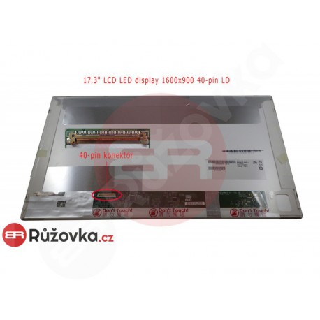 17.3" LCD LED display 1600x900 40-pin LD matný
