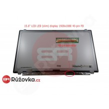 15.6" LCD LED (slim) displej 1920x1080 40-pin PD