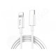 HOCO - USB-C/Lightning dátový kábel, 18W 1m biely