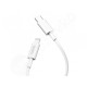 HOCO - USB-C/Lightning dátový kábel, 18W 1m biely