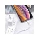 HOCO - USB-C/Lightning dátový kábel, 18W 1m biely