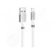 HOCO U91 magnetický adsorpčný nabíjací kábel Lightning - biely