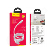 HOCO U91 USB-C magnetický adsorpčný nabíjací kábel - biely