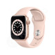 Apple Watch Series 6 - 40mm zlatý hliník s pískově růžovým sportovním řemínkem