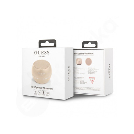Guess Mini Bluetooth reproduktor 3W 4H zlatý