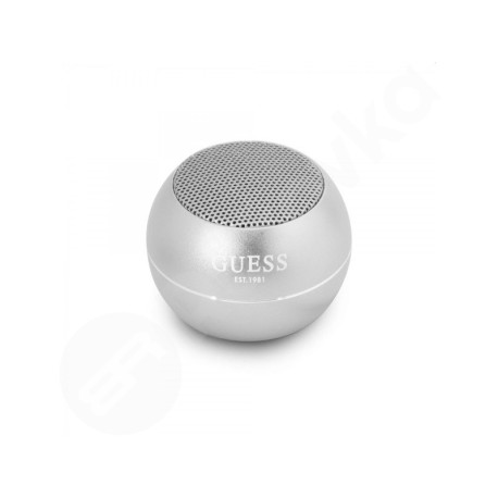 Guess Mini Bluetooth Speaker 3W 4H stříbrný