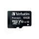 64GB verbatim MicroSDXC+ SD adaptér
(44084)